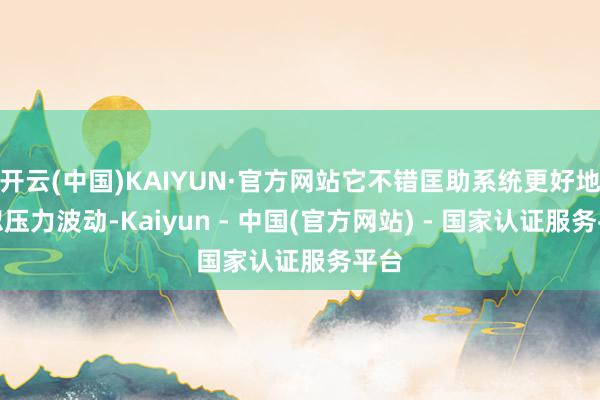 开云(中国)KAIYUN·官方网站它不错匡助系统更好地玩忽压力波动-Kaiyun - 中国(官方网站) - 国家认证服务平台