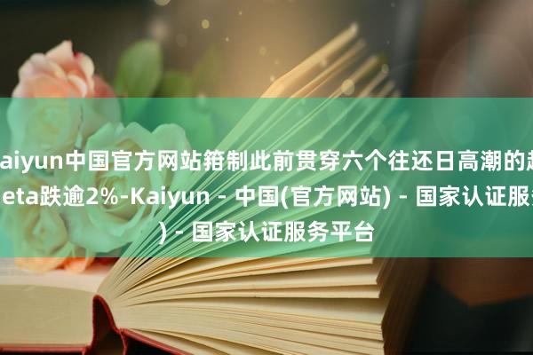 kaiyun中国官方网站箝制此前贯穿六个往还日高潮的趋势；Meta跌逾2%-Kaiyun - 中国(官方网站) - 国家认证服务平台
